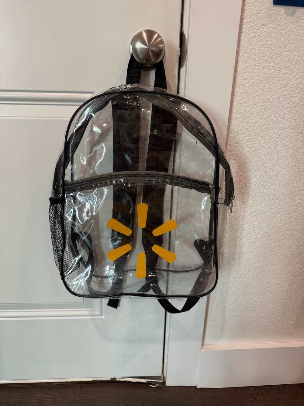 Clear Backpack with walmart logo Accent - Transparent Bag